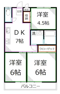 K2ハイム【2階】の間取り