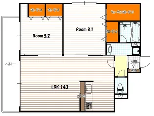 Pianura柳馬場(ピアヌーラヤナギノバンバ)【7階】の間取り