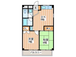 フェリシティ キア【2階】の間取り