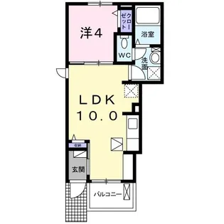 メゾンディオール IIIB【1階】の間取り