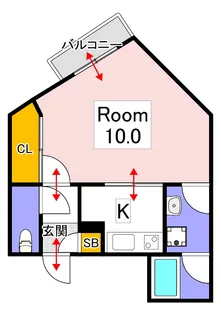 ワイスリー学南【3階】の間取り