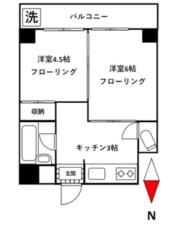 シティハイツ石原【2階】の間取り