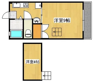 デビュース隼人【3階】の間取り