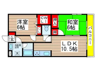 ロイヤルコーポ椿森【2階】の間取り