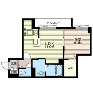 グレイスシーズン清住【1階】の間取り