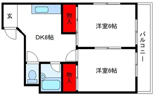 コーポ鈴木【3階】の間取り