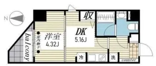 CREAL門前仲町II【4階】の間取り