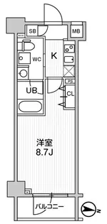 ジェノヴィア三ノ輪スカイガーデン【7階】の間取り