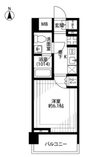 プレール・ドゥーク南品川【3階】の間取り