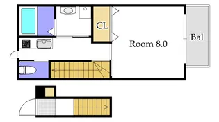 CREAVILLE【2階】の間取り