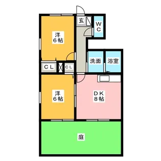 ブルーメ A棟【1階】の間取り