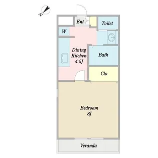 パティオIV【2階】の間取り
