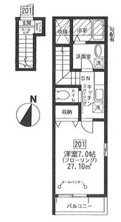 アヴニール黎明【2階】の間取り