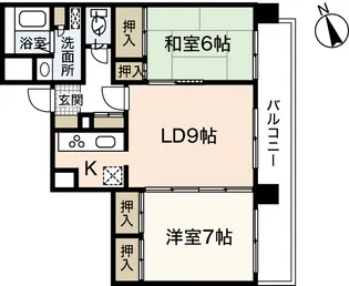 ソレイユ小田【2階】の間取り