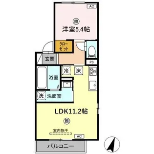 LUSSOIV A棟【1階】の間取り