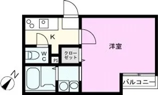 プラージュ春日部【1階】の間取り
