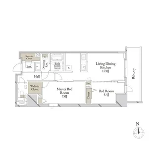 シャーメゾンステージ浅草橋【11階】の間取り