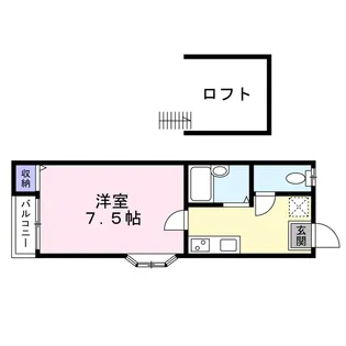 ハリーズ福大【2階】の間取り