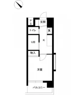 スカイコート原宿【5階】の間取り