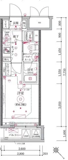 リヴシティ横濱関内【4階】の間取り