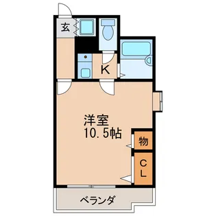 エスト葵南マンション【5階】の間取り