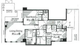ジェイパーク桜新町【1階】の間取り