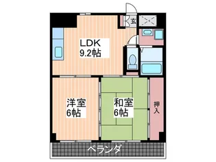 フレア21三滝【8階】の間取り