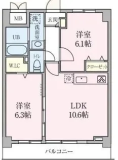 ポルト ボヌール【3階】の間取り