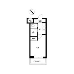 スカイコート日本橋第2【5階】の間取り