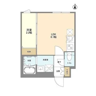 ウェルスクエア八幡山【3階】の間取り