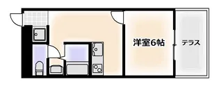 ノバカネイチ谷九【1階】の間取り