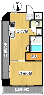 共立輸送ビル【5階】の間取り