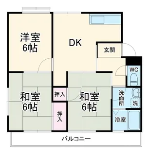 金下コーラス【2階】の間取り