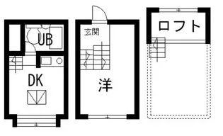 クリスタル通り壱番館【2階】の間取り