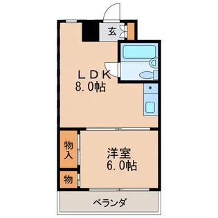 ラ・クール泉【6階】の間取り