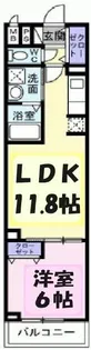 グランデ蒲生茜町【3階】の間取り