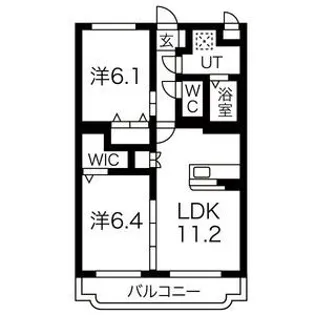 Woody桜【2階】の間取り