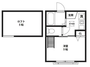 ジーエーヒルズ星川【1階】の間取り
