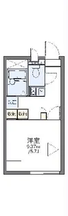 レオパレスルミエールII【1階】の間取り