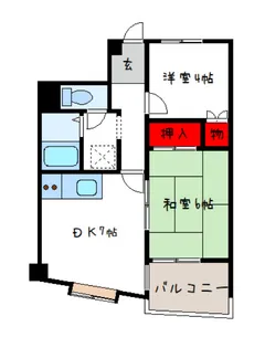 レジデンスタカラ【1階】の間取り