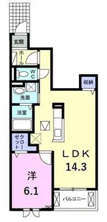 マ・メゾン・ブランシュ【1階】の間取り