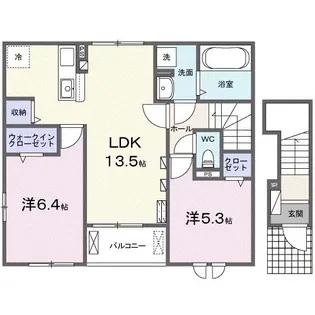 ルミエールII【2階】の間取り