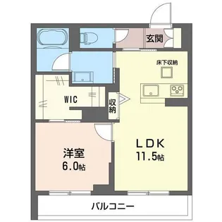 アイゾーン末広【1階】の間取り
