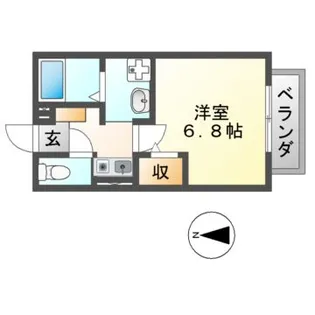 ファミール麻野【2階】の間取り