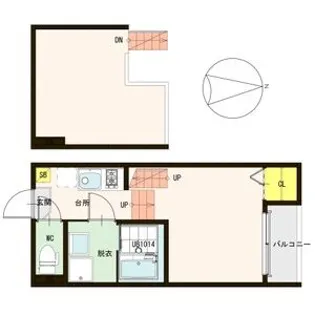 ハーモニーテラス小田原II【2階】の間取り