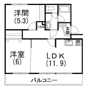 アルテール飯田【1階】の間取り