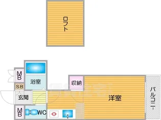 コスモレジデンス北加賀屋2【4階】の間取り