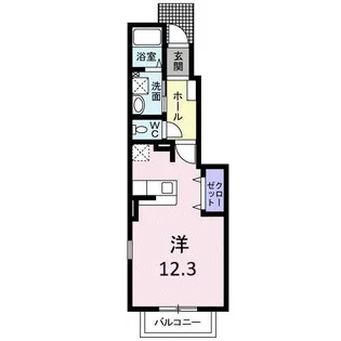 ハリウッドパレス【1階】の間取り