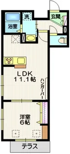 アルタイル等々力【1階】の間取り