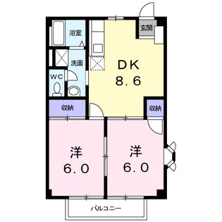 メゾンNY【1階】の間取り
